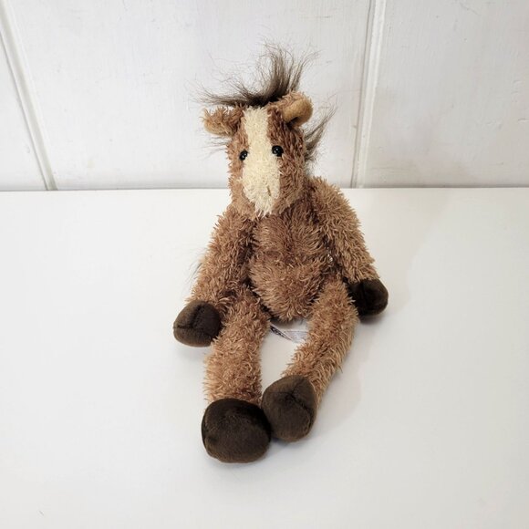 Mary Meyer Plush Horse Stuffed Animal Toy - Brown & Cream 12" - Picture 1 of 7